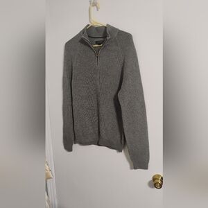 NWT Express Mens Cotton Quarter Zip Pullover Sweater Sz M